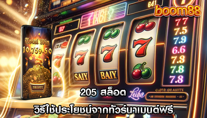 205 สล็อต วิธีใช้ประโยชน์จากทัวร์นาเมนต์ฟรี