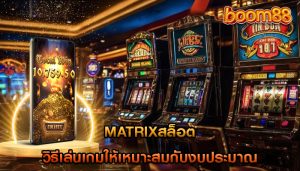 matrixสล็อต วิธีเล่นเกมให้เหมาะสมกับงบประมาณ